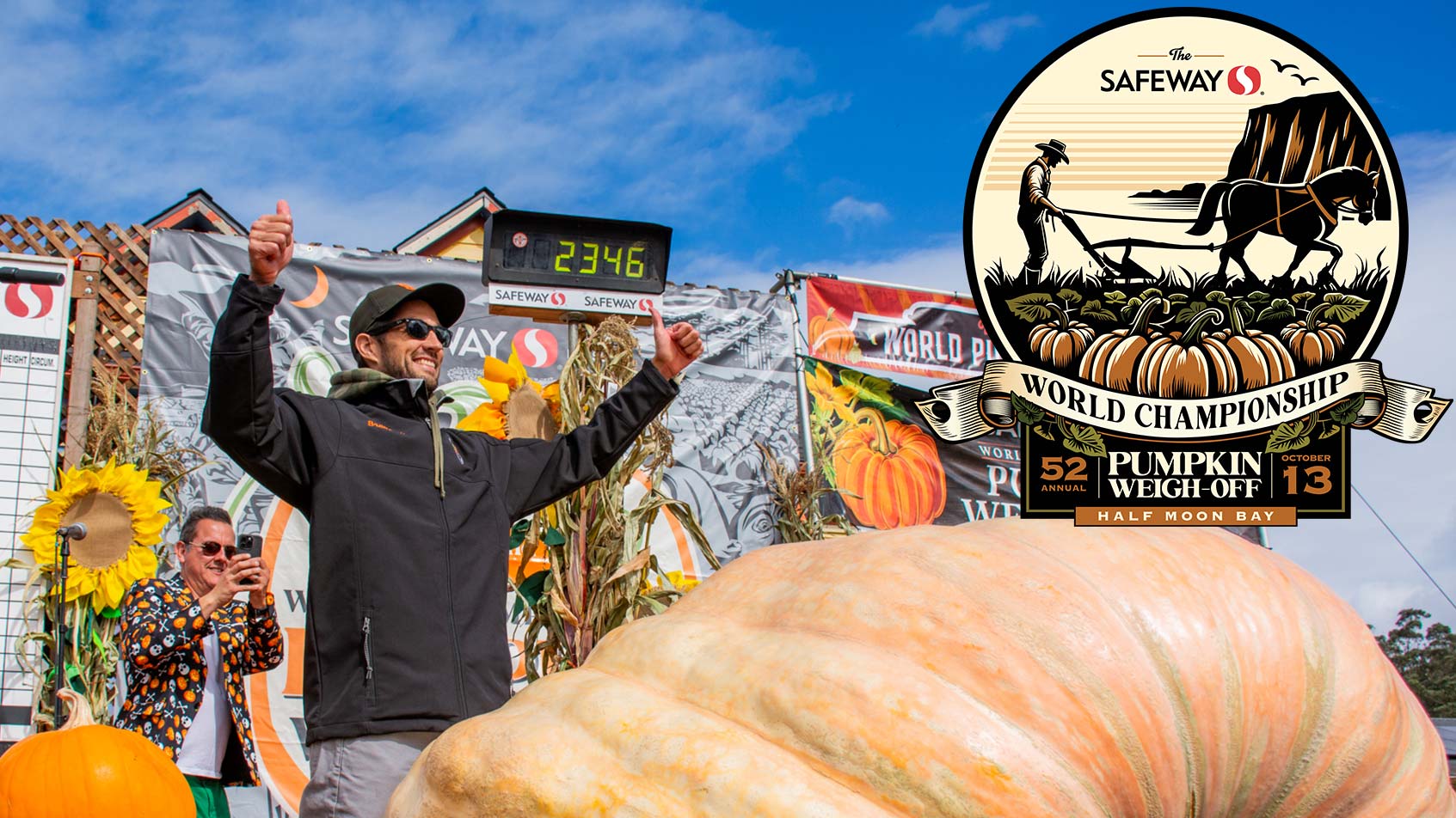 52nd Annual Half Moon Bay Safeway World Championship Pumpkin Weigh-Off winner